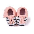 Baby Moccasins Shoes Baby Soft PU Leather Tassel Girls Bow Moccs Moccasin Bow First Walkers-PW-13-18 Months-JadeMoghul Inc.