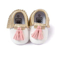 Baby Moccasins Shoes Baby Soft PU Leather Tassel Girls Bow Moccs Moccasin Bow First Walkers-WP-13-18 Months-JadeMoghul Inc.