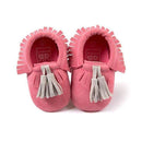 Baby Moccasins Shoes Baby Soft PU Leather Tassel Girls Bow Moccs Moccasin Bow First Walkers-XRH-13-18 Months-JadeMoghul Inc.