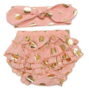 Baby Ruffle Bloomers cute Baby Diaper Cover Toddler fashion Summer girls Shorts Dot Gold printing Newborn Pants shorts kids-1-18M-JadeMoghul Inc.