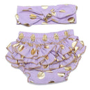 Baby Ruffle Bloomers cute Baby Diaper Cover Toddler fashion Summer girls Shorts Dot Gold printing Newborn Pants shorts kids-14-18M-JadeMoghul Inc.
