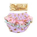 Baby Ruffle Bloomers cute Baby Diaper Cover Toddler fashion Summer girls Shorts Dot Gold printing Newborn Pants shorts kids-5-18M-JadeMoghul Inc.