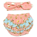 Baby Ruffle Bloomers cute Baby Diaper Cover Toddler fashion Summer girls Shorts Dot Gold printing Newborn Pants shorts kids-7-18M-JadeMoghul Inc.
