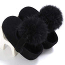Baby Shoes Sweet Infant Toddler Prewalkers Girl Princess Hair Ball First Walkers Pram Crib Bebe Shoes Mary Jane 2-Black-13-18 Months-JadeMoghul Inc.