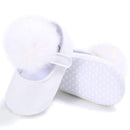 Baby Shoes Sweet Infant Toddler Prewalkers Girl Princess Hair Ball First Walkers Pram Crib Bebe Shoes Mary Jane 2-White-13-18 Months-JadeMoghul Inc.