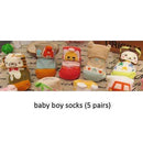 Baby Socks For Newborn Christmas Gift Boxes Set Lot 5 PCS Non-slip For New Born Bebe Animal Infant For Newborn Socks Winter-boys without box-3M-JadeMoghul Inc.