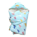 Baby Swaddle 90*90cm Baby Blanket Thick Warm Berber Fleece Envelopes For Newborns Infant Wrap Baby Bedding Sleeping-cloud-JadeMoghul Inc.