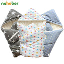 Baby Swaddle 90*90cm Baby Blanket Thick Warm Berber Fleece Envelopes For Newborns Infant Wrap Baby Bedding Sleeping-cloud-JadeMoghul Inc.