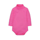 Baby Turtle Neck Soft Cotton Solid Color Bodysuit-as picpicture-6M-JadeMoghul Inc.