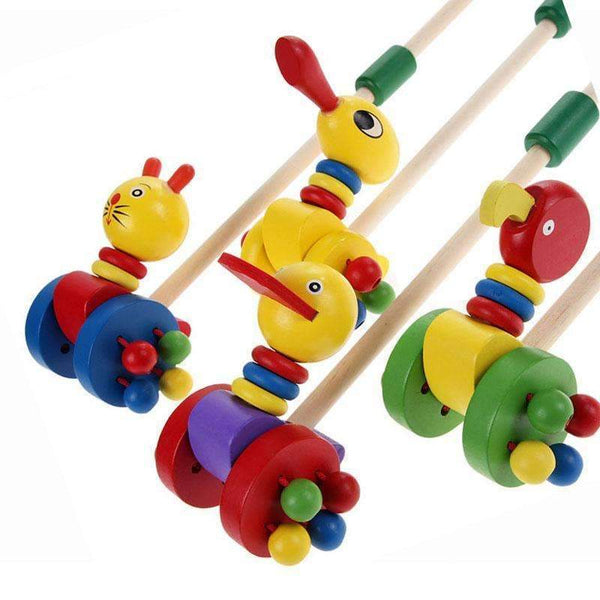 Baby Wooden Colorful Push and Pull Toy--JadeMoghul Inc.