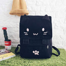 Cute Cat Backpack - Embroidery Backpacks - Girls School Bag