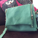 Bags for Women 2018 New Collection PU Leather Crown Shoulders Doulber Zipper Messenger Bag Elegant Ladies Evening Party Bag-Green-JadeMoghul Inc.