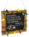Baltimore Ravens Holiday Chalkboard Sign-LICENSED NOVELTIES-JadeMoghul Inc.