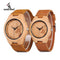 Bamboo Wooden Watch With Genuine Leather Strap - Unisex-Women's-China-JadeMoghul Inc.