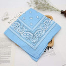 Bandana kerchief Unisex Hip Hop Black Hair Band Neck Scarf Sports Headwear Wrist Wraps Head Square Scarves Print Handkerchief JadeMoghul Inc.