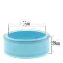 Bangle Bangle Bracelets VL045 Resin Bangle with Synthetic in Sea Blue Alamode Fashion Jewelry Outlet