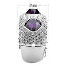 Bangle Charm Bracelets LO4330 Rhodium Brass Bangle with AAA Grade CZ