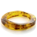 Bangle Charm Bracelets LO753 Plastic Bangle with Synthetic in Amber