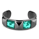 Bangle Charm Bracelets TK2794 Stainless Steel Bangle with Leather