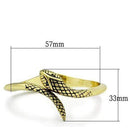 Gold Bangle Bracelet LO2140 Flash Gold White Metal Bangle with Crystal