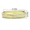 Gold Bangle Bracelet LO2150 Flash Gold White Metal Bangle with Crystal