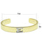 Gold Bangle Bracelet LO2574 Gold+Rhodium White Metal Bangle with Crystal