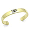 Gold Bangle Bracelet LO2585 Gold+Rhodium White Metal Bangle with Crystal