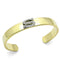 Bangle Gold Bangle Bracelet LO2588 Gold+Rhodium White Metal Bangle with Crystal Alamode Fashion Jewelry Outlet