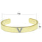 Gold Bangle Bracelet LO2591 Gold+Rhodium White Metal Bangle with Crystal