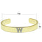 Gold Bangle Bracelet LO2592 Gold+Rhodium White Metal Bangle with Crystal