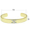 Gold Bangle Bracelet LO2593 Gold+Rhodium White Metal Bangle with Crystal