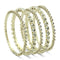 Gold Bangle Bracelet LO2617 Gold Brass Bangle with Top Grade Crystal