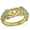 Gold Bangle Bracelet LO3083 Gold Brass Bangle with Top Grade Crystal