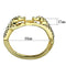 Gold Bangle Bracelet LO3083 Gold Brass Bangle with Top Grade Crystal