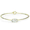 Bangle Gold Bangle Bracelet LO3260 Gold Brass Bangle with AAA Grade CZ Alamode Fashion Jewelry Outlet
