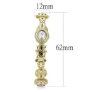 Gold Bangle Bracelet LO4273 Gold Brass Bangle with Synthetic