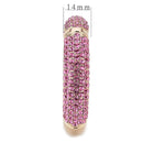 Gold Bangle Bracelet LO4288 Flash Rose Gold Brass Bangle with Crystal