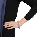 Gold Bangle Bracelet LO4288 Flash Rose Gold Brass Bangle with Crystal