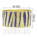 Gold Bangles Design LO2118 Flash Gold White Metal Bangle with Epoxy in No Stone