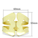 Gold Bangles Design LO2123 Flash Gold White Metal Bangle