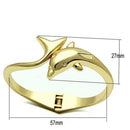 Gold Bangles Design LO2125 Flash Gold White Metal Bangle with Crystal