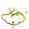 Gold Bangles Design LO2125 Flash Gold White Metal Bangle with Crystal