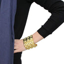 Gold Bangles LO4297 Matte Gold & Gold Brass Bangle