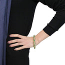 Gold Bangles LO4300 Gold Brass Bangle with Assorted in Emerald