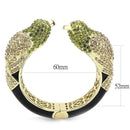 Gold Bangles LO4331 Gold Brass Bangle with Top Grade Crystal