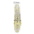 Gold Bangles LO4339 Gold Brass Bangle with Top Grade Crystal