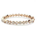 Bangle Gold Bangles LO4342 Rose Gold Brass Bangle with AAA Grade CZ Alamode