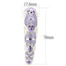 Bangle Pandora Bangle Bracelet LO4268 Rhodium Brass Bangle with Synthetic Alamode Fashion Jewelry Outlet