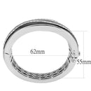 Bangle Pandora Bangle Bracelet LO4278 Rhodium Brass Bangle with Top Grade Crystal Alamode Fashion Jewelry Outlet