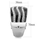 Bangle Pandora Bangle Bracelet LO4278 Rhodium Brass Bangle with Top Grade Crystal Alamode Fashion Jewelry Outlet